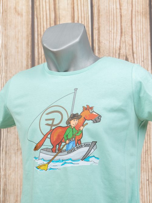 Horseman-Ship Rundhals-T-Shirt Damen Millenium Mint