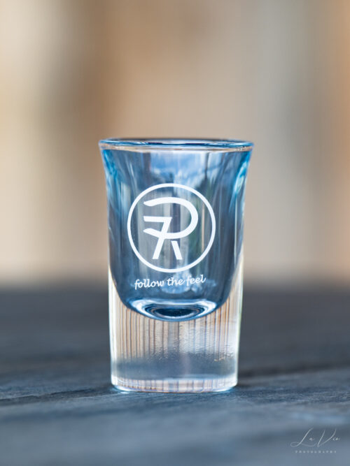 Liqueur Stamperl mit 7P-Ranchbrand Gravur