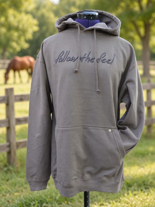 7P riveted casual classic Hoodie "follow the feel" Mocha Brown
